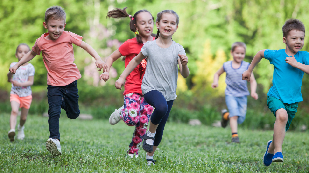 Children playing outside